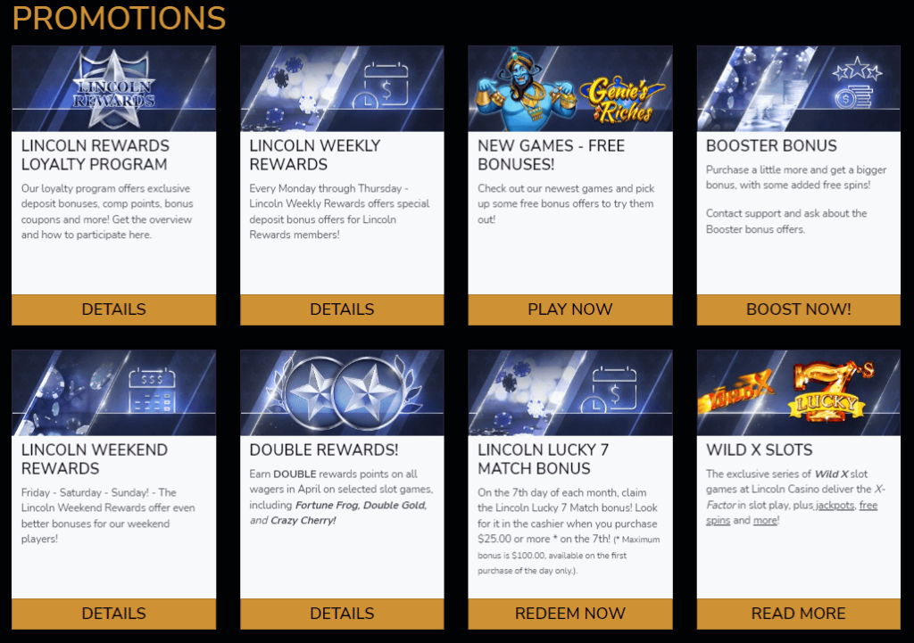 lincoln casino bonuses