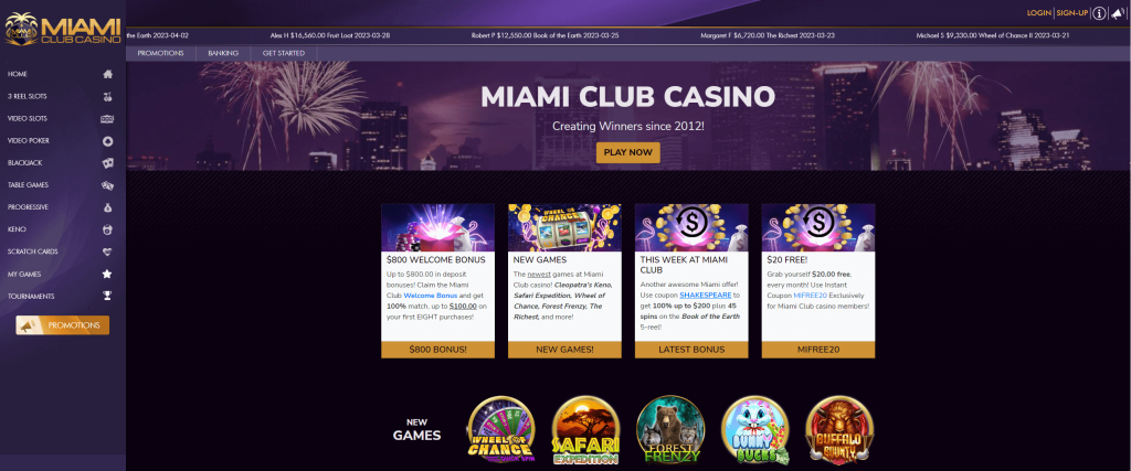 miami club casino lobby