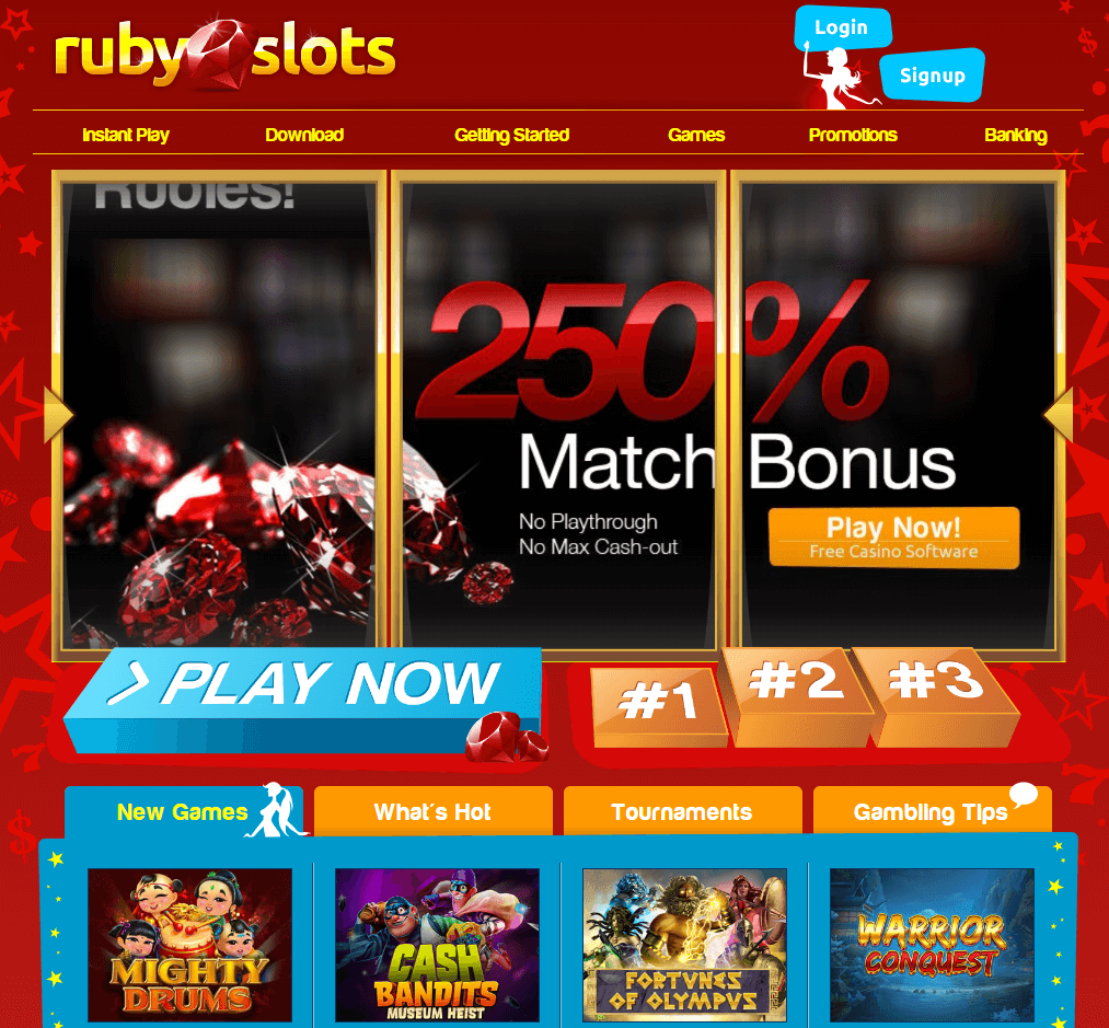 Ruby Slots Casino Review (2023) Get 250 + 25 FREE SPINS