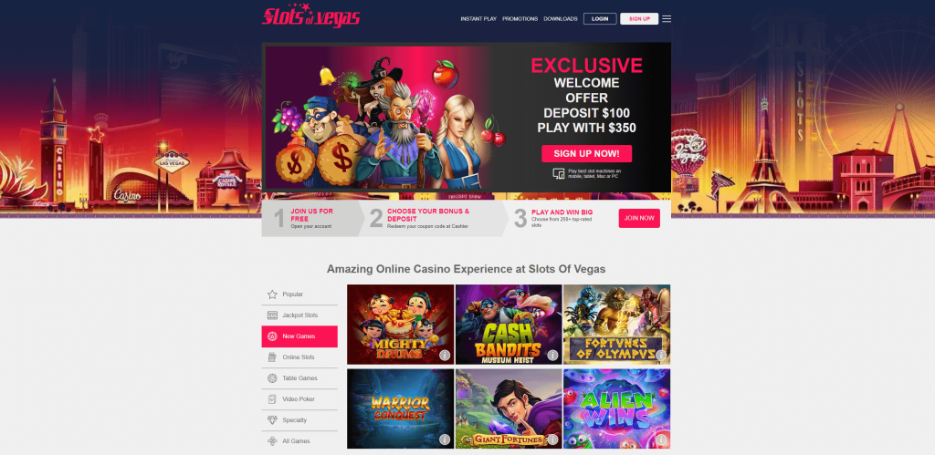 slots of vegas lobby