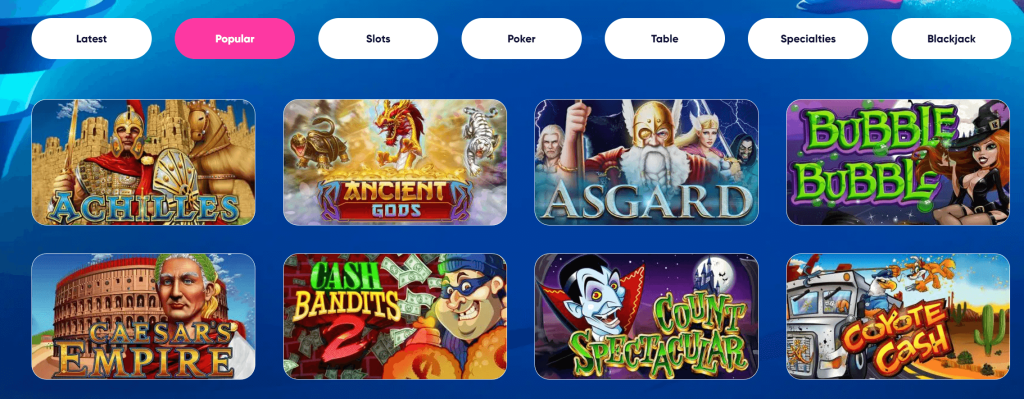 las atlantis popular slots